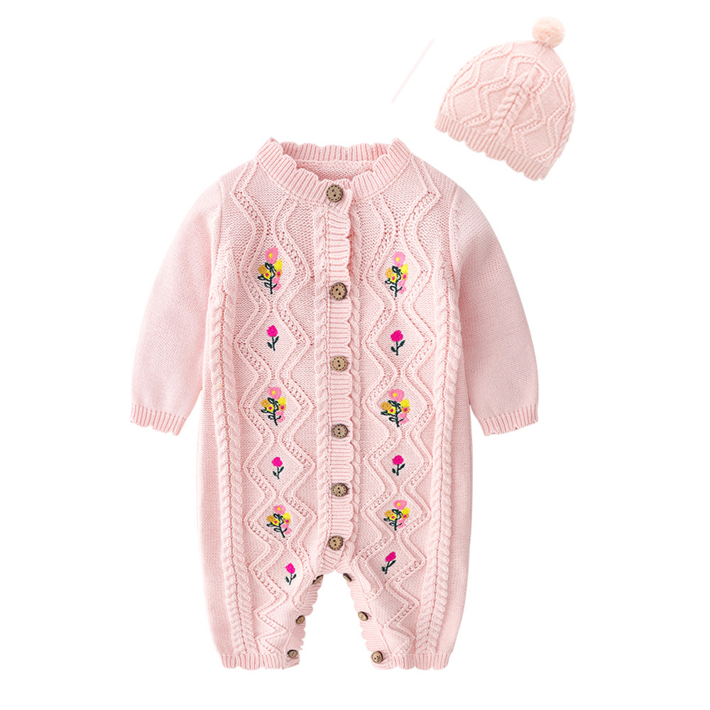 Newborn Baby Girl Romper Floral - Ropa de invierno para bebé niña