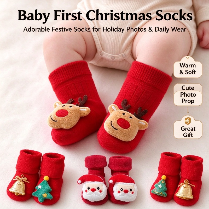 Unisex Baby Socks Non Slip - Calcetines para niños y niñas, calcetines