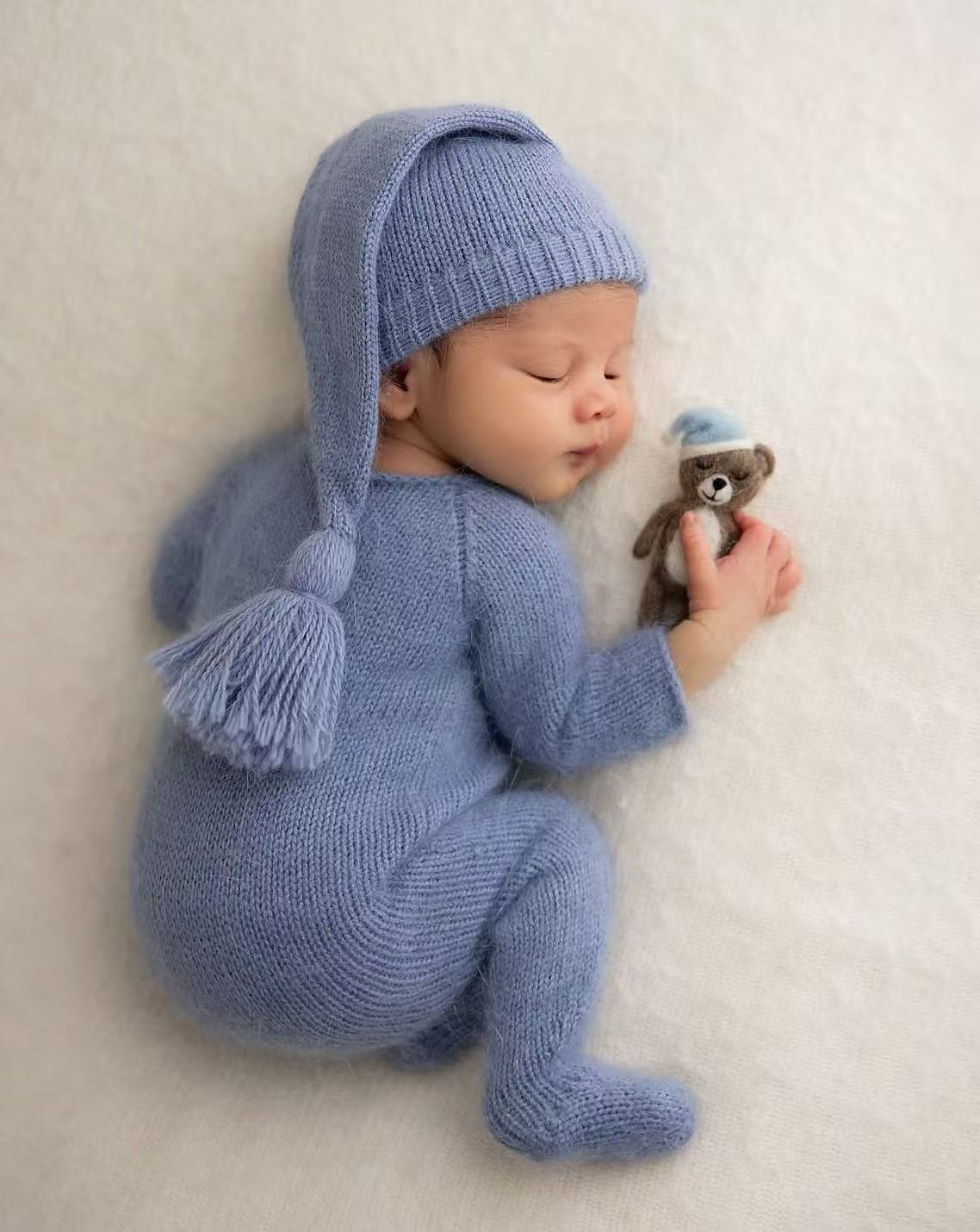 Conjunto de pelele y gorro de  - Infant Photography Props Outfit reseña y precio
